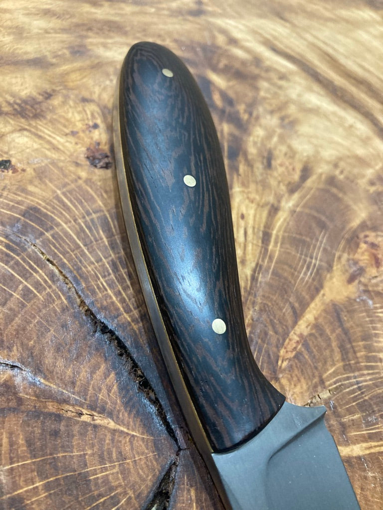 Small false edge hunter with false edge and pocket sheath – KD Knives