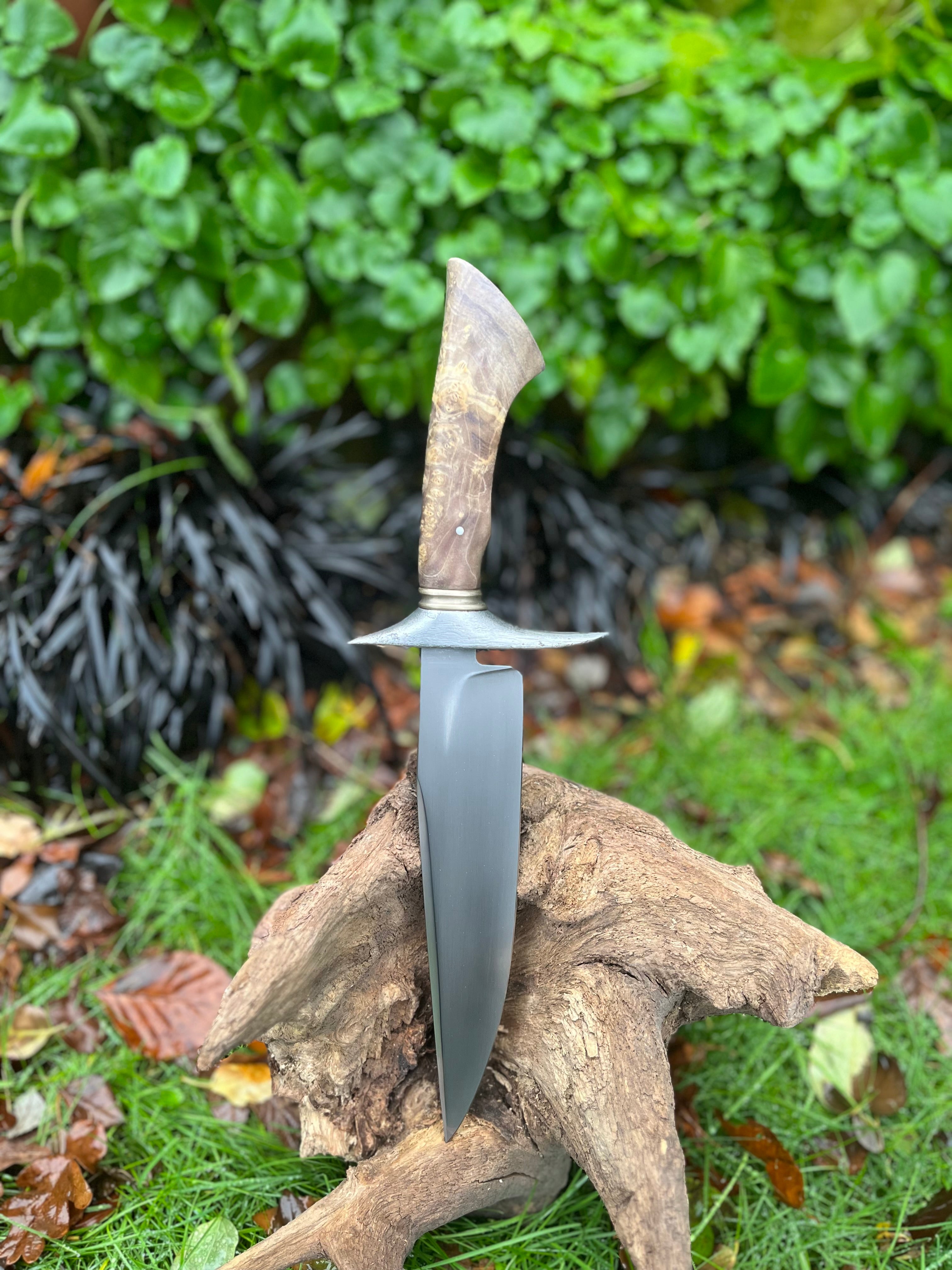 bowie blade with false edge