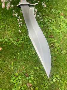 Large recurve Bowie with false edge