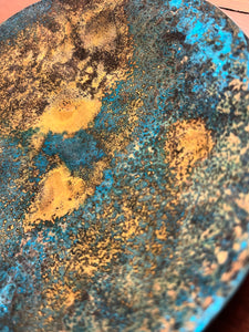 Brass bowl with patina